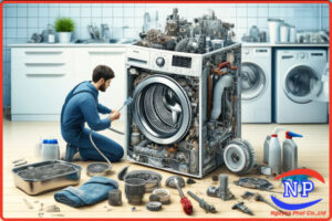 Vệ sinh máy giặt tại Thuận An