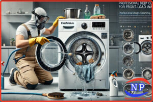 Vệ sinh máy giặt cửa trước Electrolux tại Thủ Dầu Một