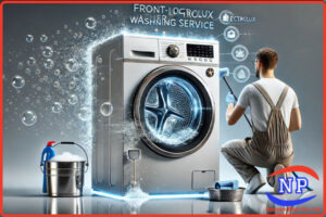 Vệ sinh máy giặt cửa trước Electrolux tại Thuận An