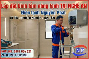 Lắp đặt bình tắm nóng lạnh tại Nghệ An