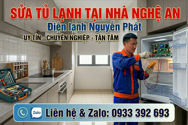Sửa tủ lạnh tại nhà Nghệ An